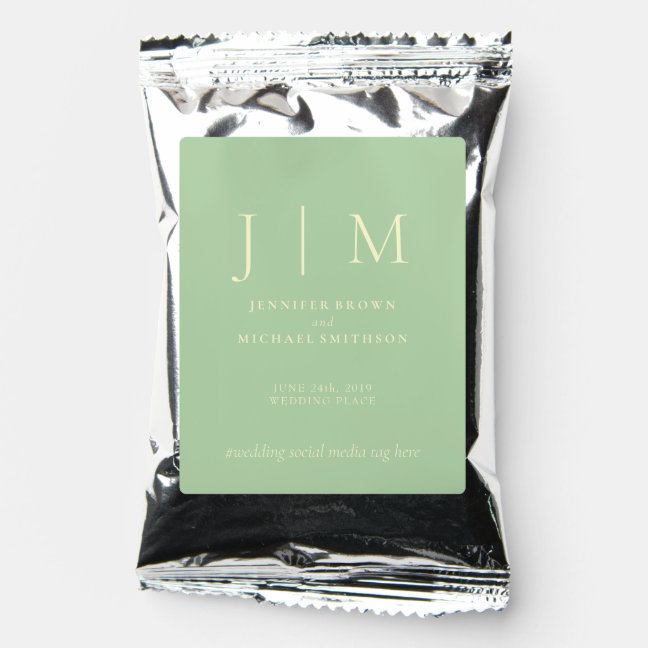 Pistachio Cream Collection Classic Simple Wedding Coffee Drink Mix