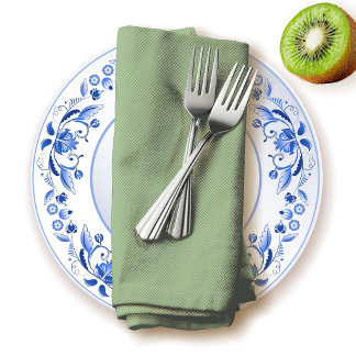 Pistachio Green Color Plain Light Pastel Design Cloth Napkin