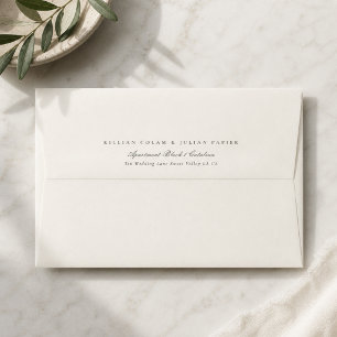 Pistachio Green Wedding Guest Envelope