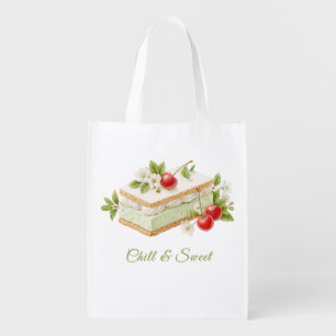Pistachio Ice Cream Sandwich Day Grocery Bag