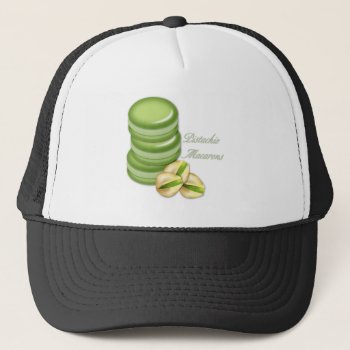 Pistachio Macarons Trucker Hat by HolidayBug at Zazzle