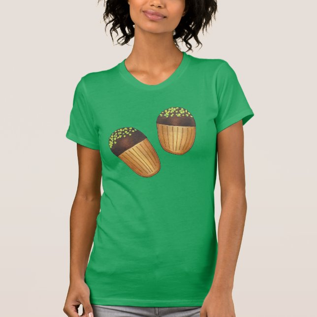 Pistachio Madeleines French Pastry Pastries Baker T-Shirt (Front)