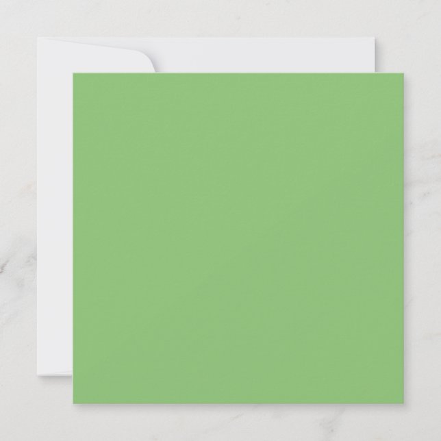 Pistachio Nut Green Solid Color Card (Front)