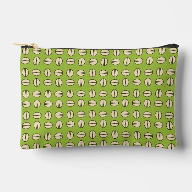 Pistachio Nut Seamless Pattern Accessory Pouch (Front)