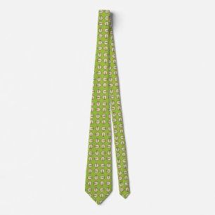 Pistachio Nut Seamless Pattern Neck Tie