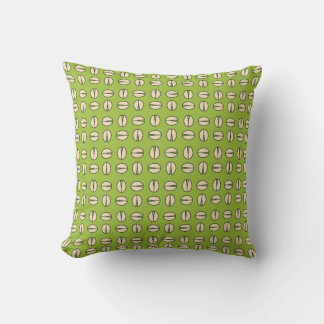 Pistachio Nut Seamless Pattern Throw Pillow