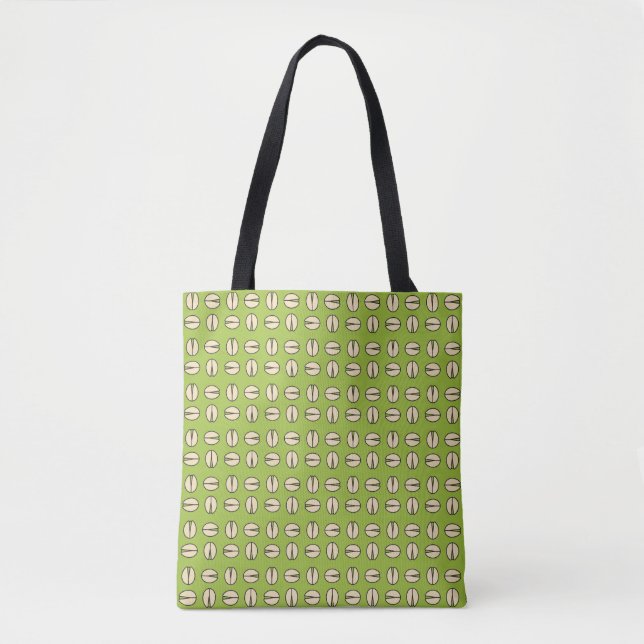 Pistachio Nut Seamless Pattern Tote Bag (Front)