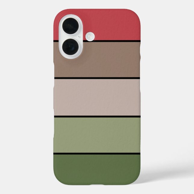 Pistachio Nut Shell Green Red Brown Stripes  Case-Mate iPhone Case (Back)