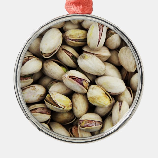 Pistachio Nuts Metal Ornament (Front)