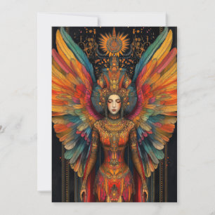 Pistis Sophia Gnostic Goddess Abstract Art Card