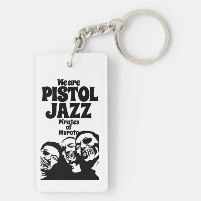 PISTOL JAZZ key holder Keychain (Back)