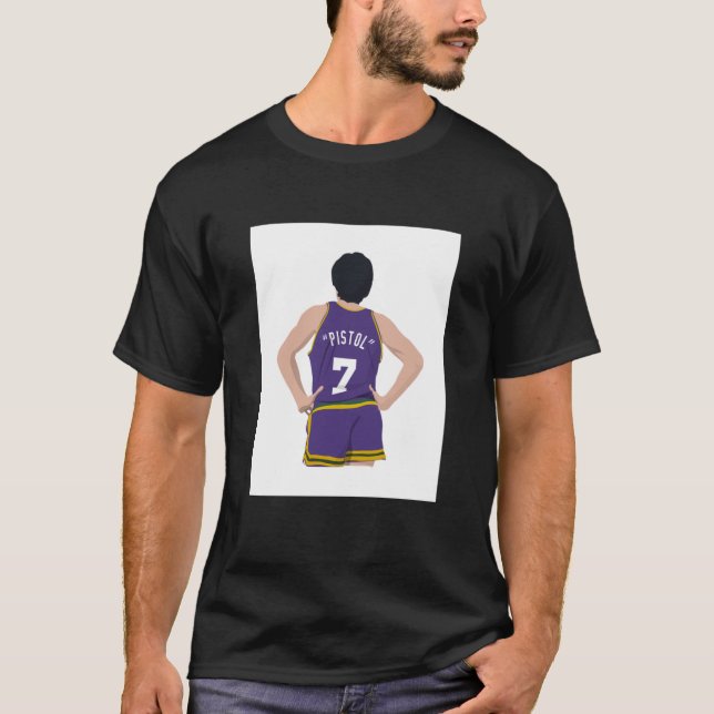 Pistol Pete Maravich Premium T-Shirt (Front)