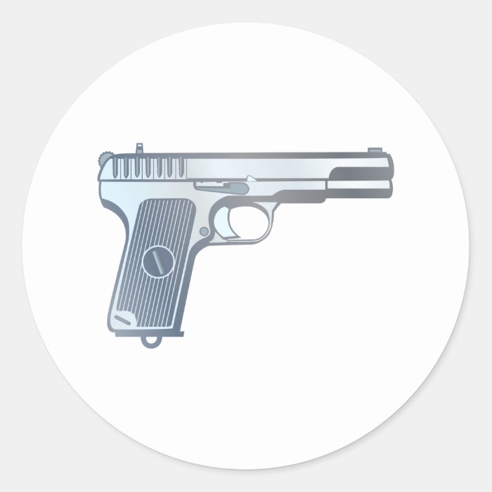 Pistol pistol gun sticker