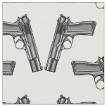 Pistols, Handgun Illustration Fabric