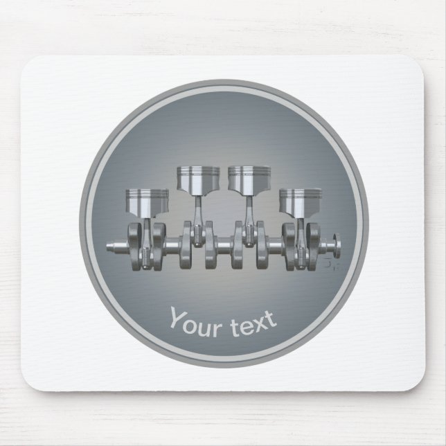 Piston Crankshaft Mouse Pad (Front)