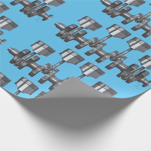 Piston Crankshaft Wrapping Paper Zazzle