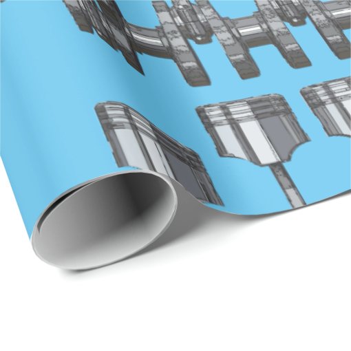 Piston Crankshaft Wrapping Paper Zazzle