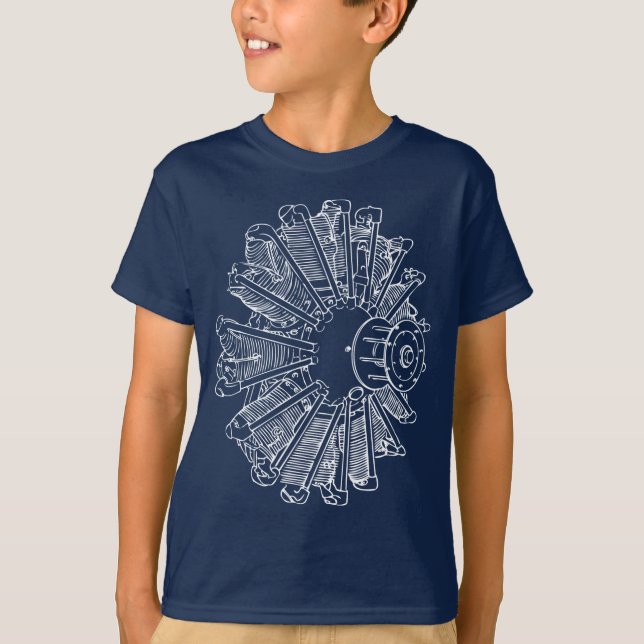 Piston engine T-Shirt (Front)