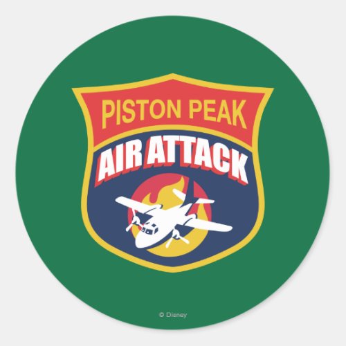 Piston Peak Air Attack Badge Classic Round Sticker