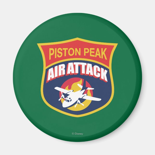 Piston Peak Air Attack Badge Magnet (Front)