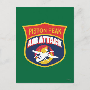 Piston Peak Air Attack Badge Postcard