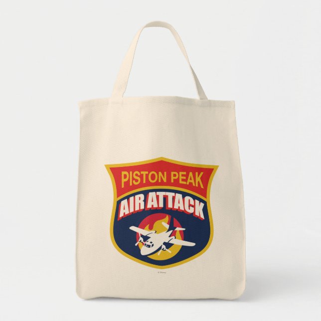 Piston Peak Air Attack Badge Tote Bag (Front)