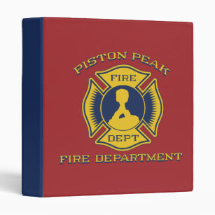 Piston Peak Fire Department Badge Binder
