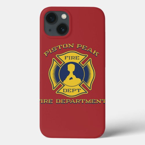 Piston Peak Fire Department Badge iPhone 13 Case