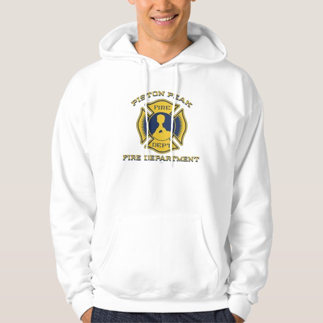 Piston Peak Fire Department Badge Hoodie (Front)