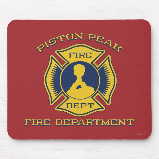 Piston Peak Fire Department Badge Mouse Pad (Front)