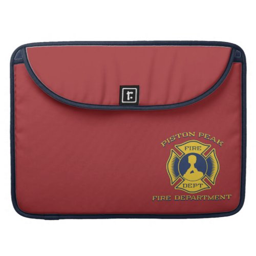 Piston Peak Fire Department Badge Sleeve For MacBooks