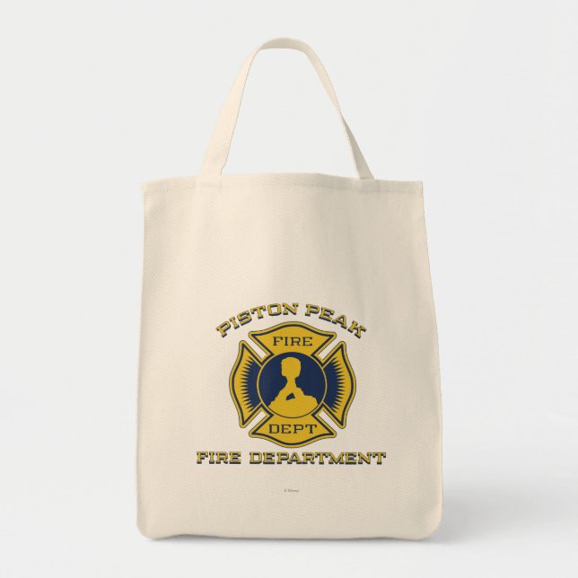 Piston Peak Fire Department Badge Tote Bag (Front)