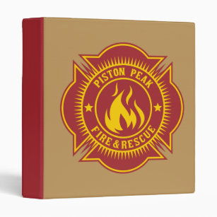 Piston Peak Fire & Rescue Badge Binder