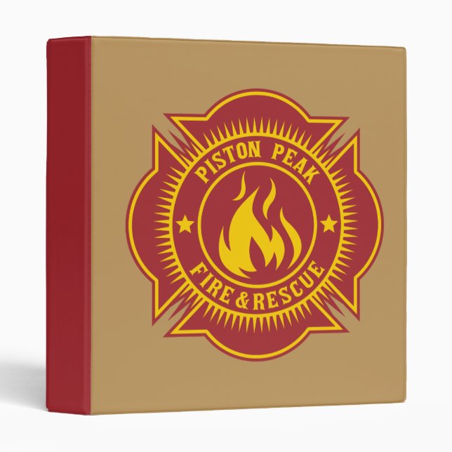 Piston Peak Fire & Rescue Badge Binder (Front/Spine)