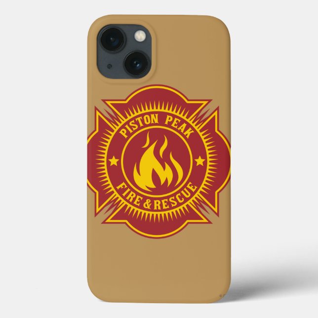Piston Peak Fire & Rescue Badge Case-Mate iPhone Case (Back)