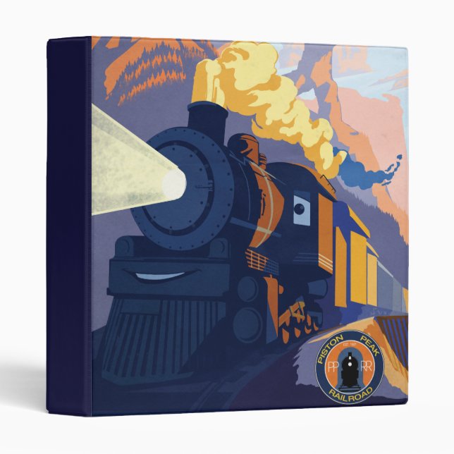 Piston Peak Railroad Illustration Binder (Front/Spine)