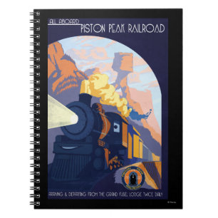 Piston Peak Railroad Illustration Notebook