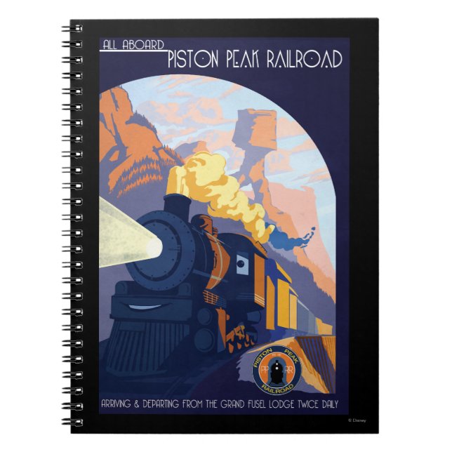 Piston Peak Railroad Illustration Notebook (Front)