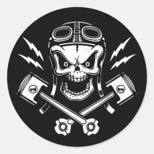 piston-pistoff2-DKT Classic Round Sticker