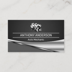 Pistons Car Engine Business Card