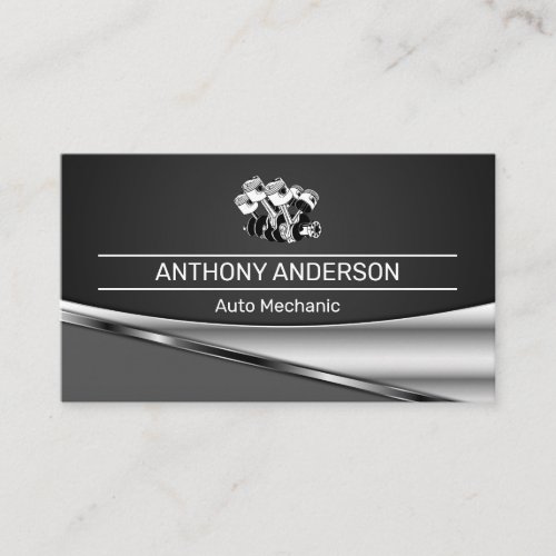 Pistons  Car Engine Business Card