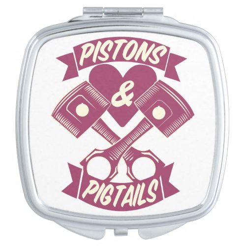 Pistons  Pigtails Hand Mirror