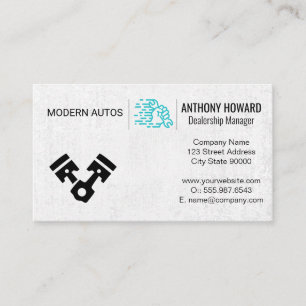 Pistons    Wrench in Hand Business Card