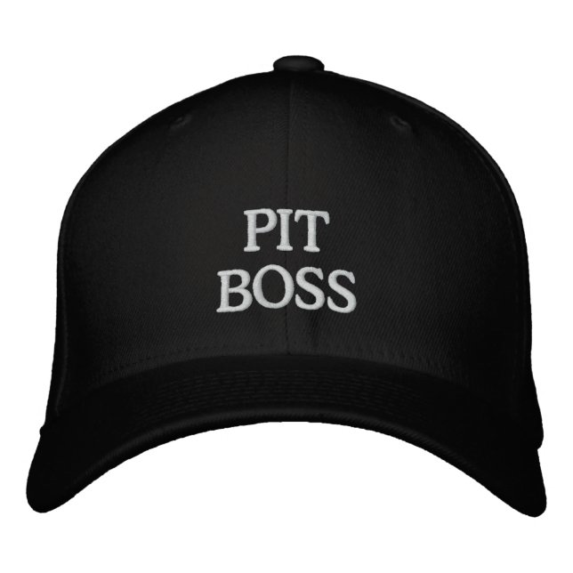 PIT BOSS EMBROIDERED BASEBALL HAT (Front)