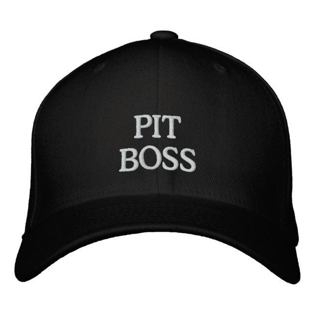 PIT BOSS EMBROIDERED BASEBALL HAT