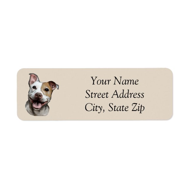 Pit Bull Address Label (Front)