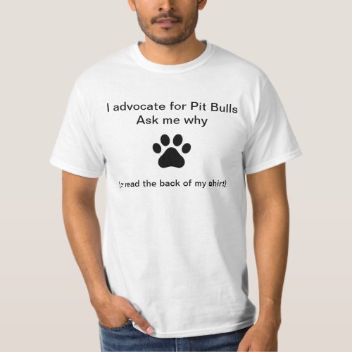 Pit Bull Advocate T_Shirt