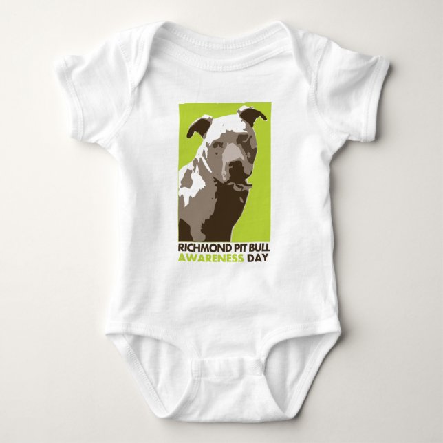 - pit bull awareness day baby bodysuit (Front)