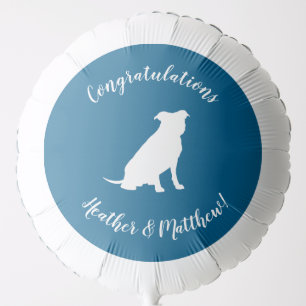 Pit Bull Baby Shower Dog Pitbull Blue Boy Balloon