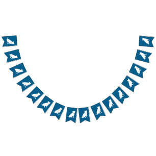 Pit Bull Baby Shower Dog Pitbull Blue Boy Bunting Flags